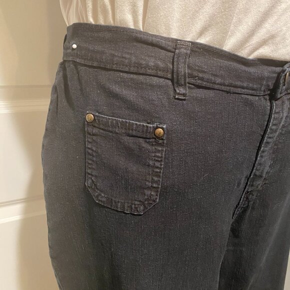 Run and Fly Women's Wide-Leg Jeans Black Size 24 - Picture 9 of 12